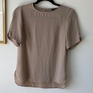 Primark Short Sleeve Brown Tee